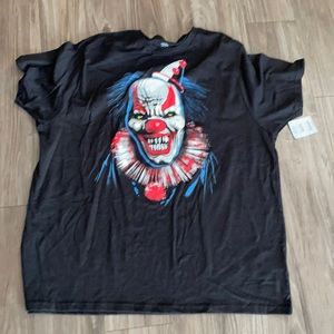Men’s Halloween Mad Clown TSHIRT 2XL